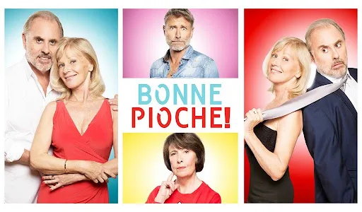 Les deux personnages principaux de "Bonne pioche" sont représentés sur l'affiche.